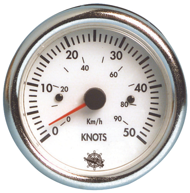 Guardian speedometer 0-50 knots white 12 V - foto originale Osculati Srl
