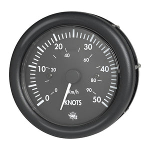 Guardian speedometer 0-50 knots black 12 V - foto originale Osculati Srl