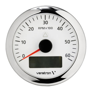 VDO ViewLine RPM counter 6000 RPM white - foto originale Osculati Srl