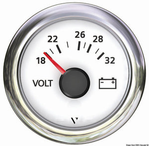 VDO Marine Voltometer 18/32V white - foto originale Osculati Srl