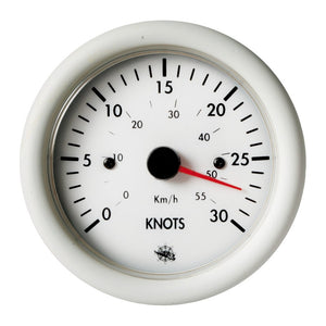 Guardian speedometer 0-30 knots white 12 V - foto originale Osculati Srl