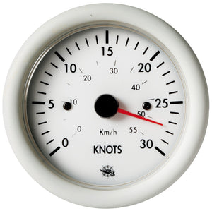 Guardian speedometer 0-30 knots white 12 V - foto originale Osculati Srl