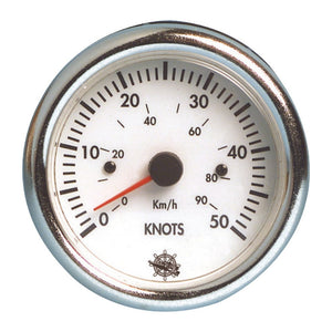 Guardian speedometer 0-50 knots white 12 V - foto originale Osculati Srl