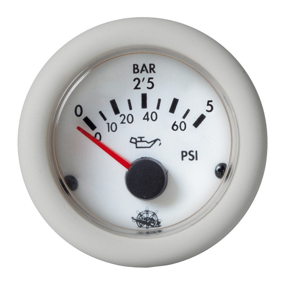 Guardian oil pressure gauge 0-5 bar white 12 V - foto originale Osculati Srl