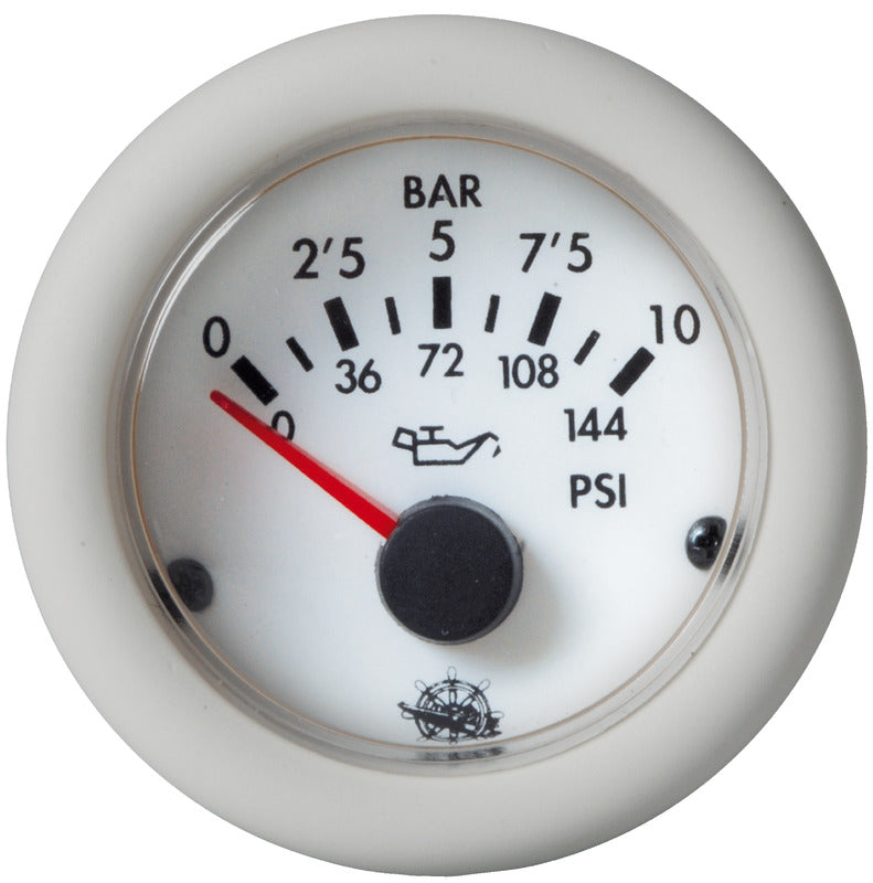 Guardian oil pressure gauge 0-10 bar white 12 V - foto originale Osculati Srl