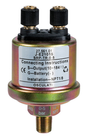 VDO oil pressure bulb 5 bar 1/8"-27 NPT insuleted poles - foto originale Osculati Srl