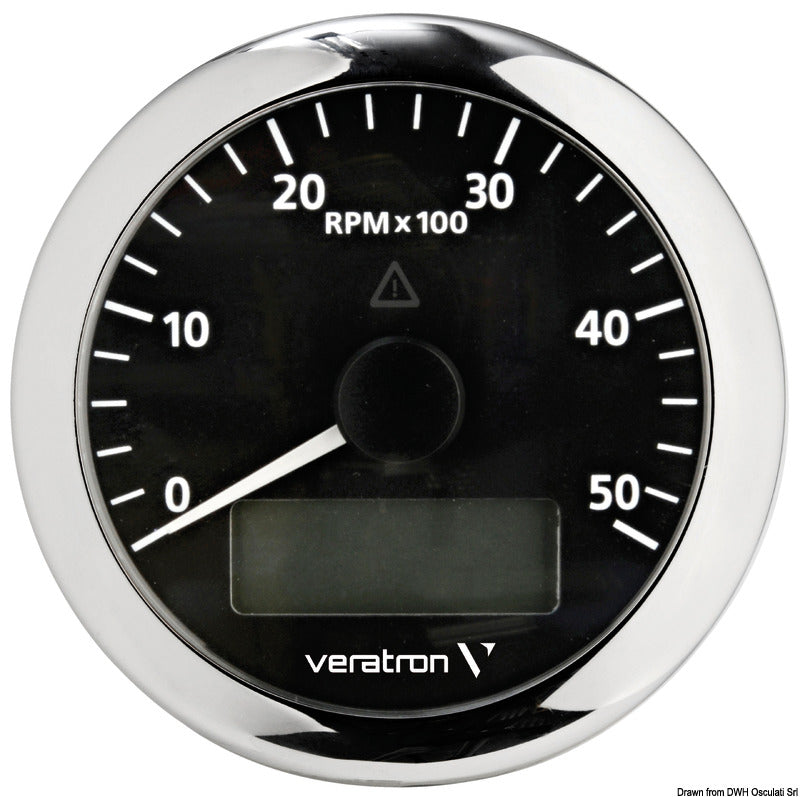 VDO Marine Revolution counter 5000 RPM black - foto originale Osculati Srl