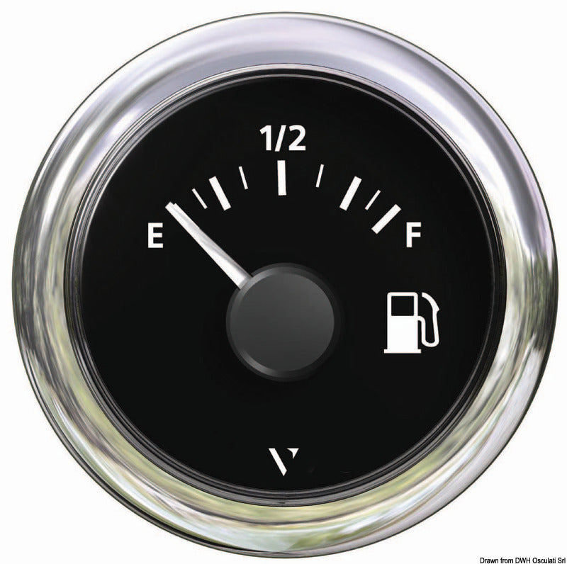 VDO Marine Fuel level indicator 10/180 ohm black - foto originale Osculati Srl