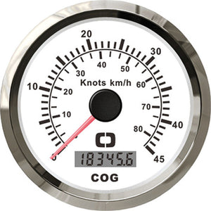 Speedometer w/GPS compass white/glossy - foto originale Osculati Srl