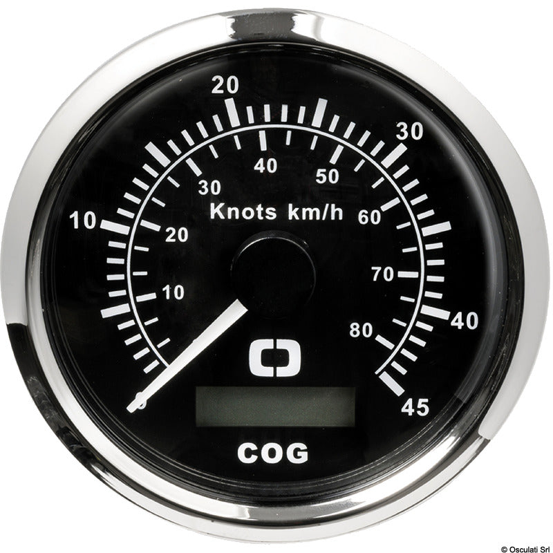 Speedometer w/GPS compass black/glossy - foto originale Osculati Srl