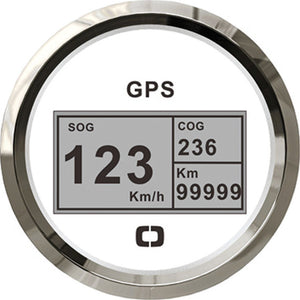 Speedometer compass mile counter GPS white/glossy - foto originale Osculati Srl