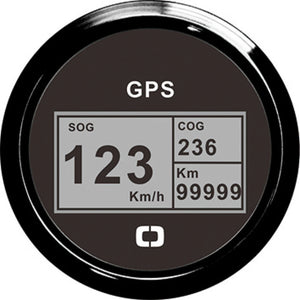 Speedometer compass mile counter GPS black/black - foto originale Osculati Srl
