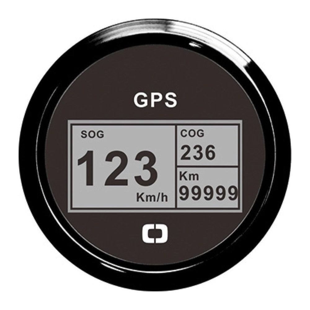 Speedometer compass mile counter GPS black/black - foto originale Osculati Srl