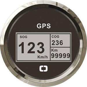 Speedometer compass mile counter GPS black/glossy - foto originale Osculati Srl