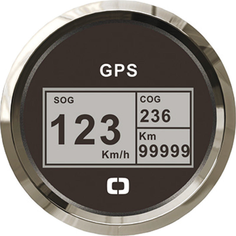 Speedometer compass mile counter GPS black/glossy - foto originale Osculati Srl