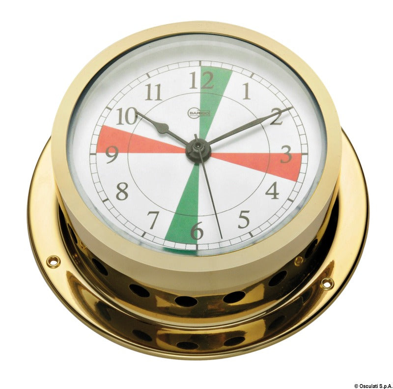 Barigo Star quartz clock w/ radiosectors golden br - foto originale Osculati Srl