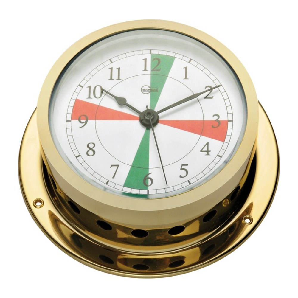 Barigo Star quartz clock w/ radiosectors golden br - foto originale Osculati Srl