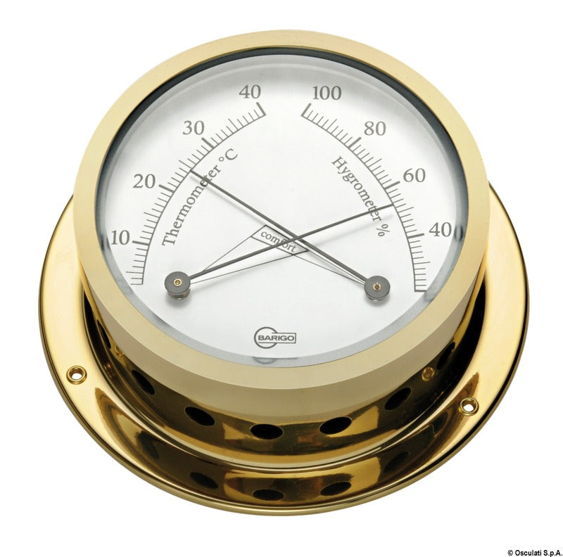 Barigo Star hygrometer golden brass - foto originale Osculati Srl