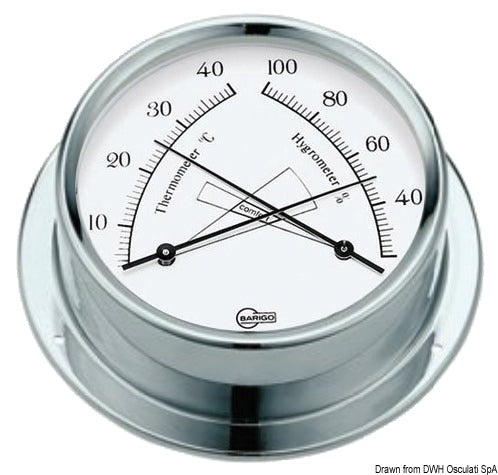 Barigo Regatta white hygro-thermometer - foto originale Osculati Srl