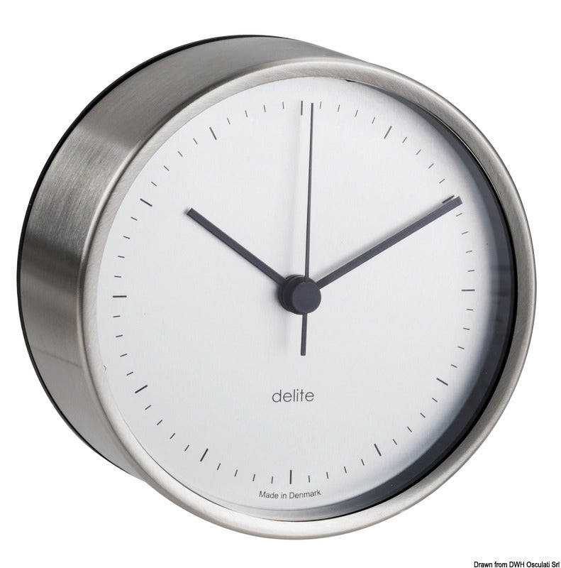 Vion Clausen satin SS clock, wall mounting - foto originale Osculati Srl