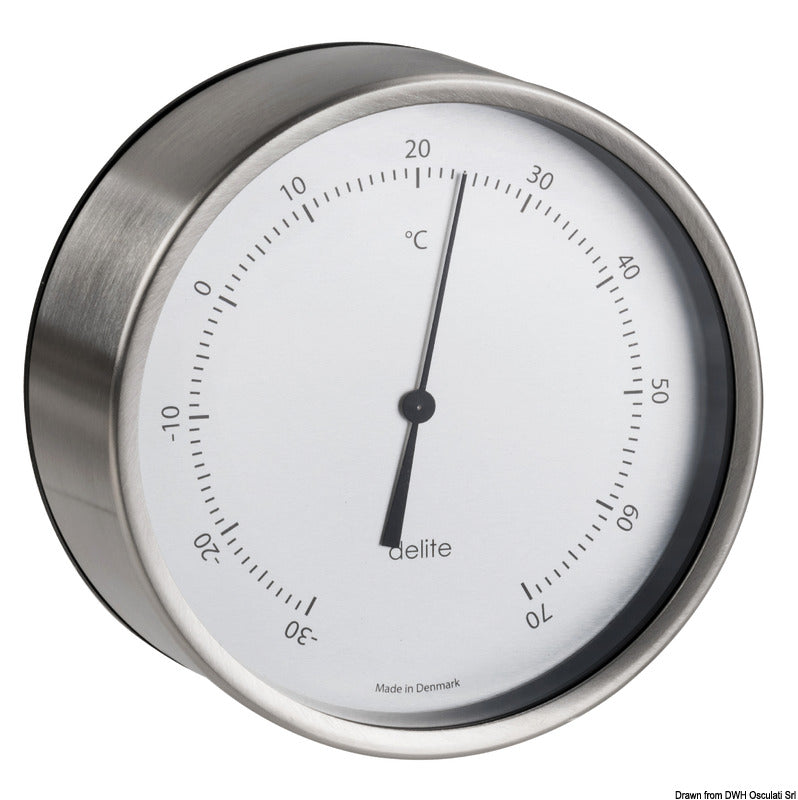 Vion Clausen satin SS thermometer, wall mounting - foto originale Osculati Srl