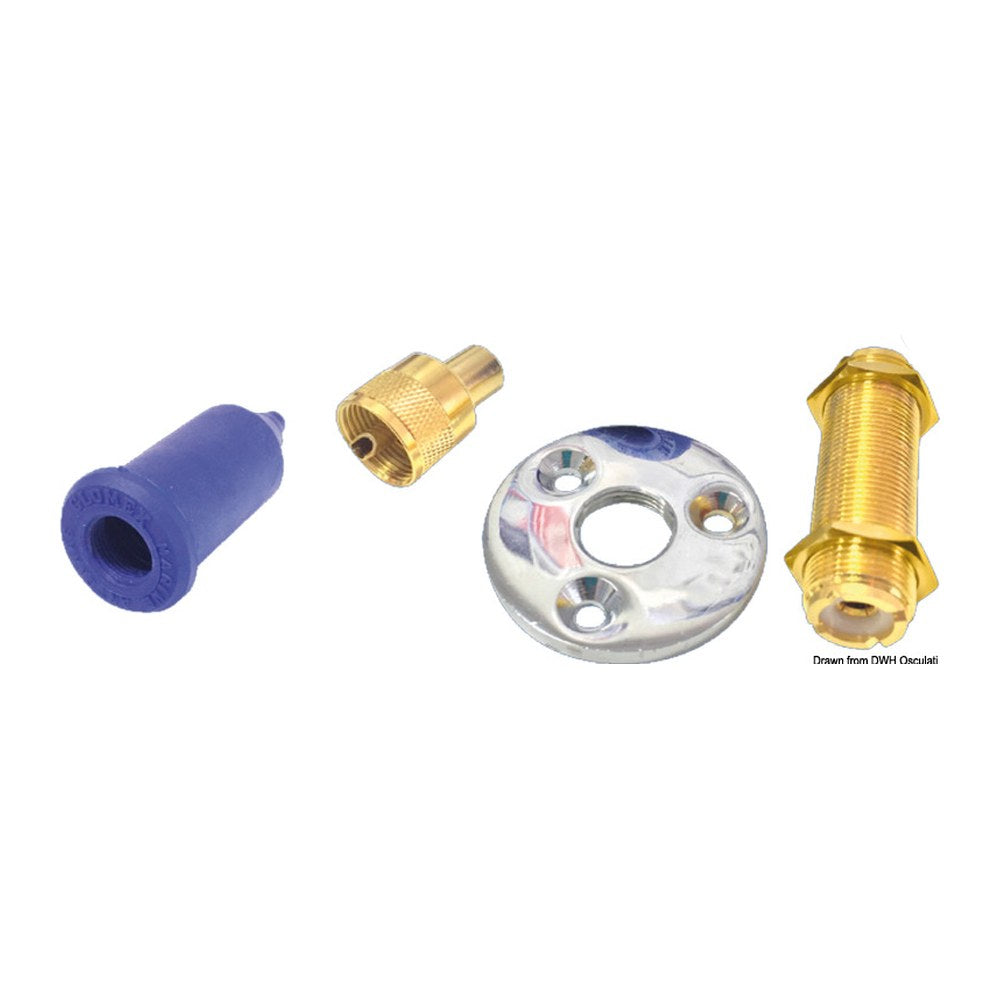 Glomex deck fairlead for coaxial cables - foto originale Osculati Srl