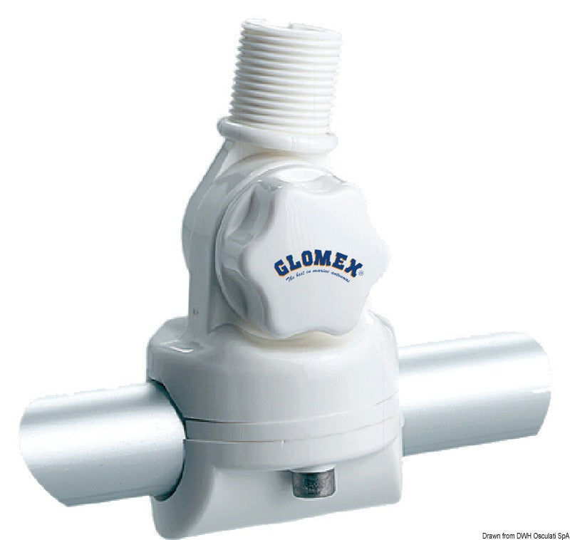 GLOMEX nylon jointed base for VHF/GPS antennas - foto originale Osculati Srl
