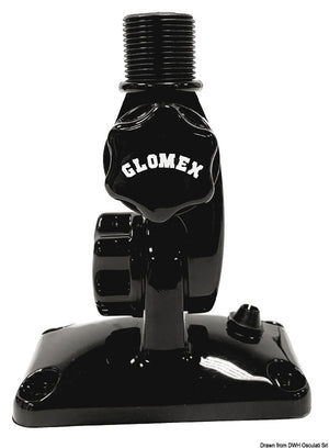GLOMEX reinforced nylon base w/articulated joint black - foto originale Osculati Srl