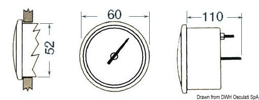 Veethree instruments Veethree ecosounder recess mounting black - foto originale Osculati Srl