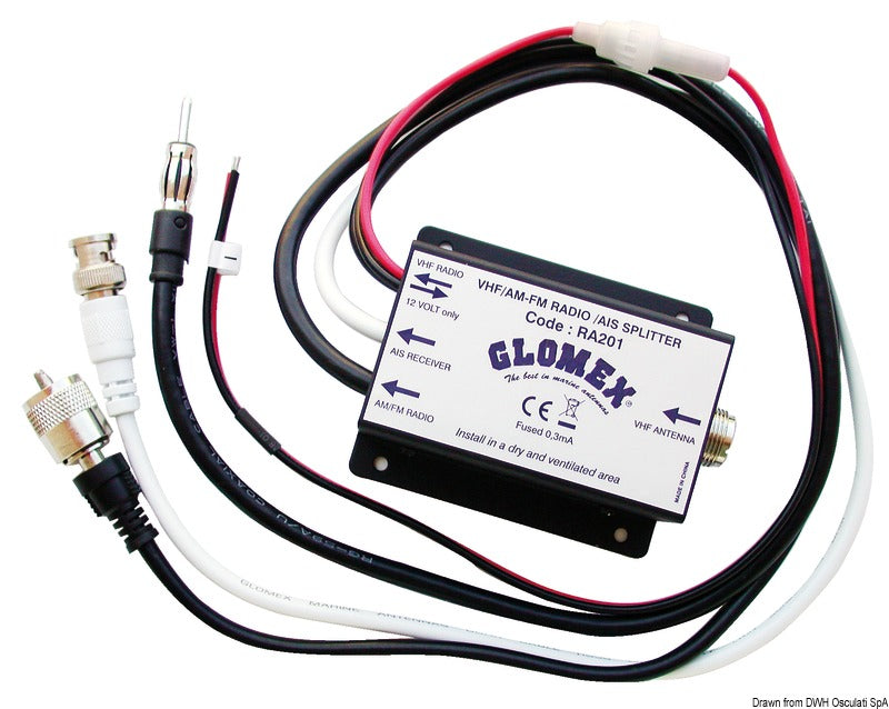 Glomex RA201 AM/FM/AIS Splitter - foto originale Osculati Srl