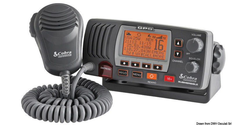 Cobra marine Cobra Bluebound 1350E - Fixed VHF - foto originale Osculati Srl