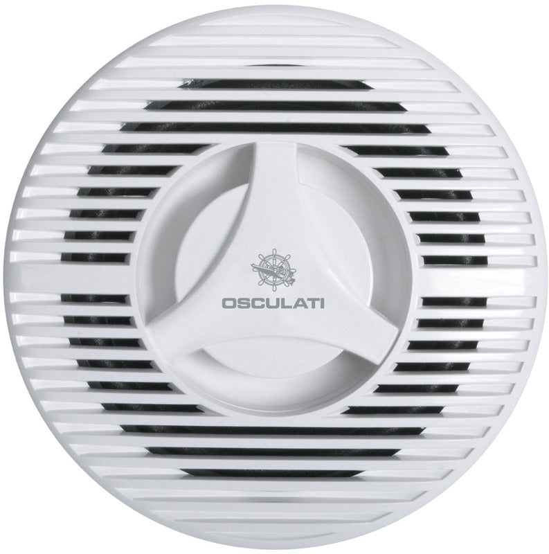 Pair of 2-ways loudspeakers 180 mm 100 W white - foto originale Osculati Srl