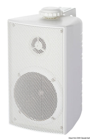 Cabinet stereo 2-way speakers white - foto originale Osculati Srl