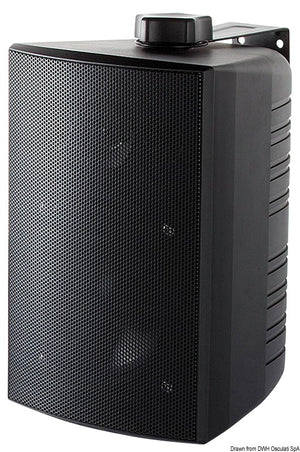 Cabinet stereo 2-way speakers black - foto originale Osculati Srl