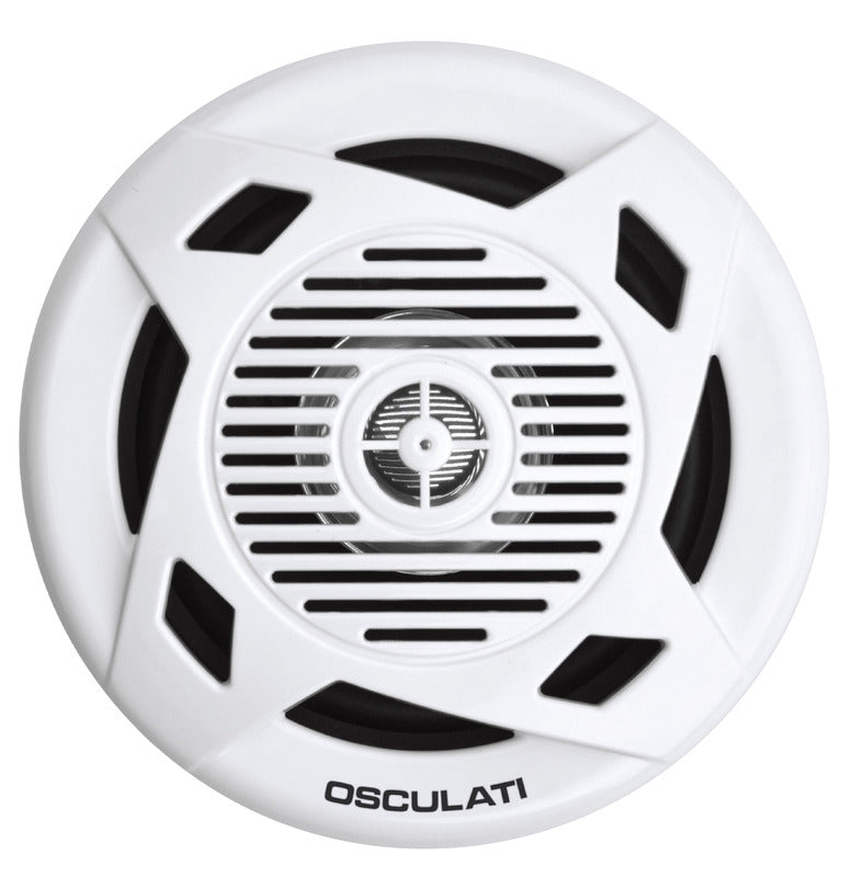 Pairs of dual cone loudspeakers 4" 2x30 W white - foto originale Osculati Srl