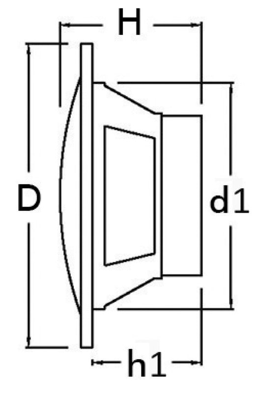 Pairs of dual cone loudspeakers 4" 2x30 W white - foto originale Osculati Srl