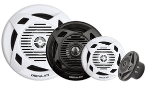 Pairs of dual cone loudspeakers 4" 2x30 W white - foto originale Osculati Srl