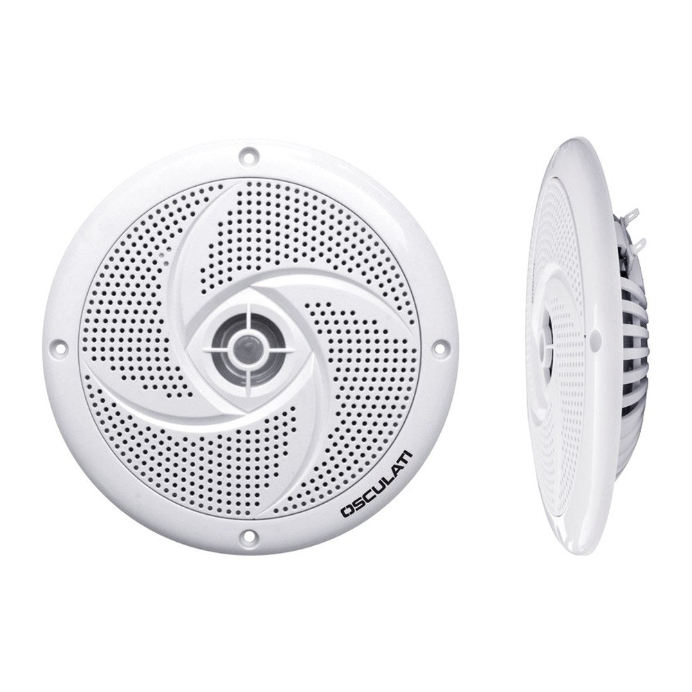 Pairs of dual cone ultra slim speakers 5.25" - white - foto originale Osculati Srl