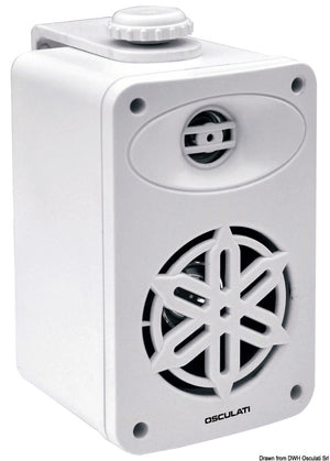 Pairs of 2-way loudspeakers f.interiors 3" - 2x80W - white - foto originale Osculati Srl