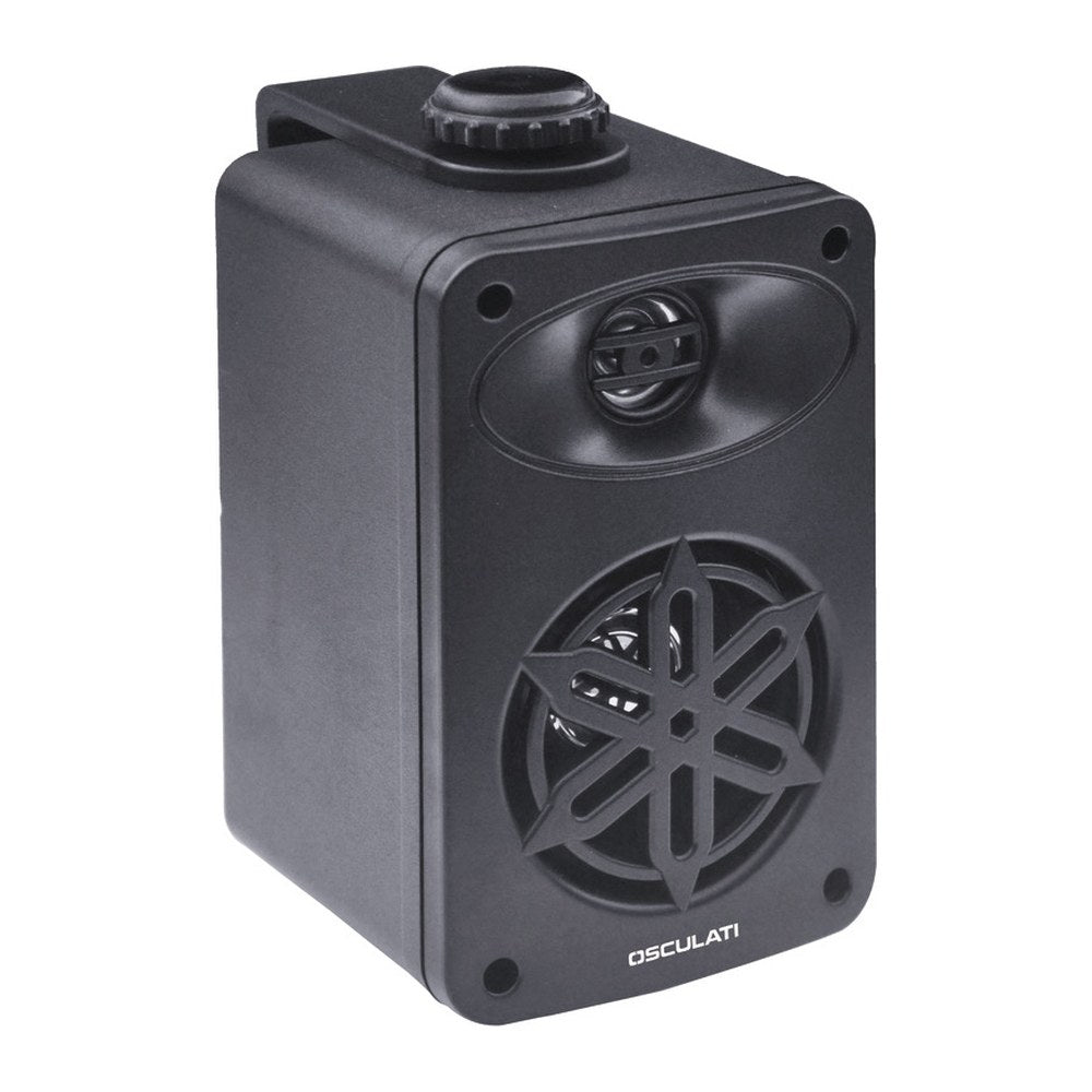 Pairs of 2-way loudspeakers f.interiors 4" - 2x120W - black - foto originale Osculati Srl