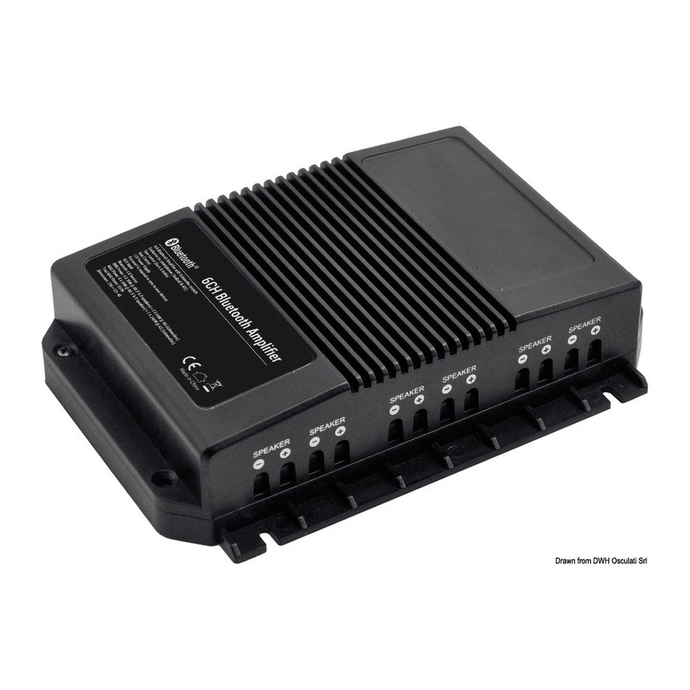 Bluetooth amplifier 4 channels / 2 subwoofers - foto originale Osculati Srl