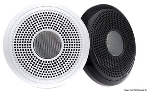 Fusion XS-F40CWB 4" white + black grid. Sold in pairs - foto originale Osculati Srl