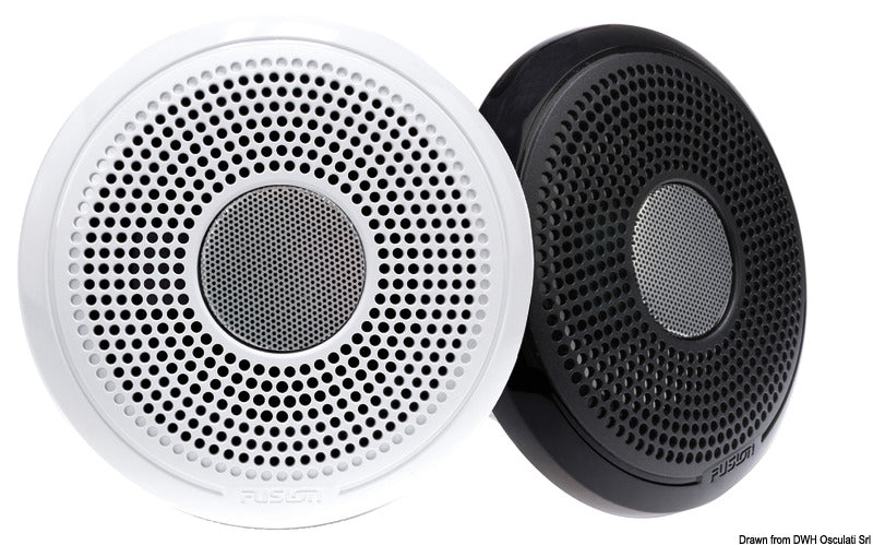 Fusion XS-F40CWB 4" white + black grid. Sold in pairs - foto originale Osculati Srl