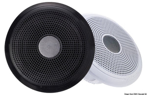 Fusion XS-F65CWB 6.5" white + black grid. Sold in pairs - foto originale Osculati Srl