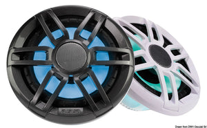 Fusion XS-FL77SPGW 7.7" white +grey grid w/RGB light. Sold in pairs - foto originale Osculati Srl