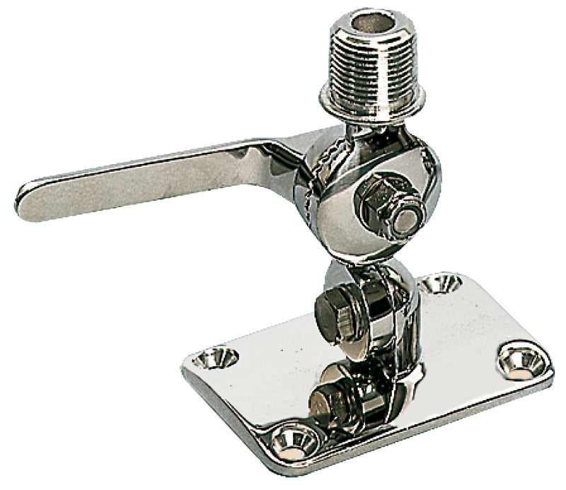 Double swivelling base for antennas AISI 316 - foto originale Osculati Srl