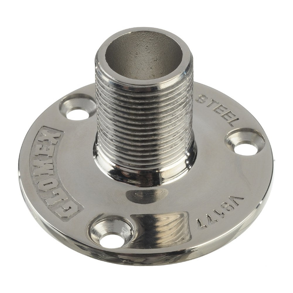 Glomex round base for antennas AISI316 98 mm - foto originale Osculati Srl