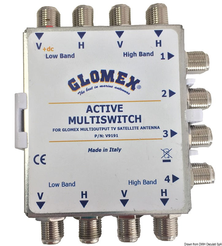 GLOMEX Saturn 4 NEO satellite TV antenna - foto originale Osculati Srl