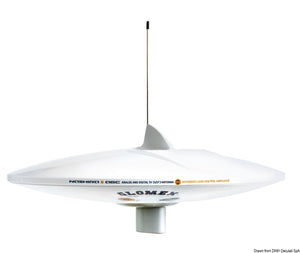 GLOMEX Nashira AGC/DAB AM-FM TV antenna white - foto originale Osculati Srl