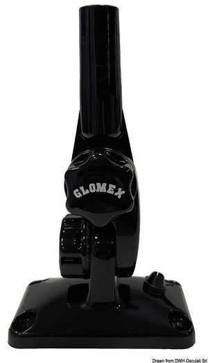 GLOMEX Glomeasy Line nylon black articulated base - foto originale Osculati Srl